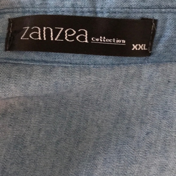 2/$25 ZANZEA COLLECTION Blue Pull Over Tunic Dress Size Extra Extra Large - Picture 6 of 6